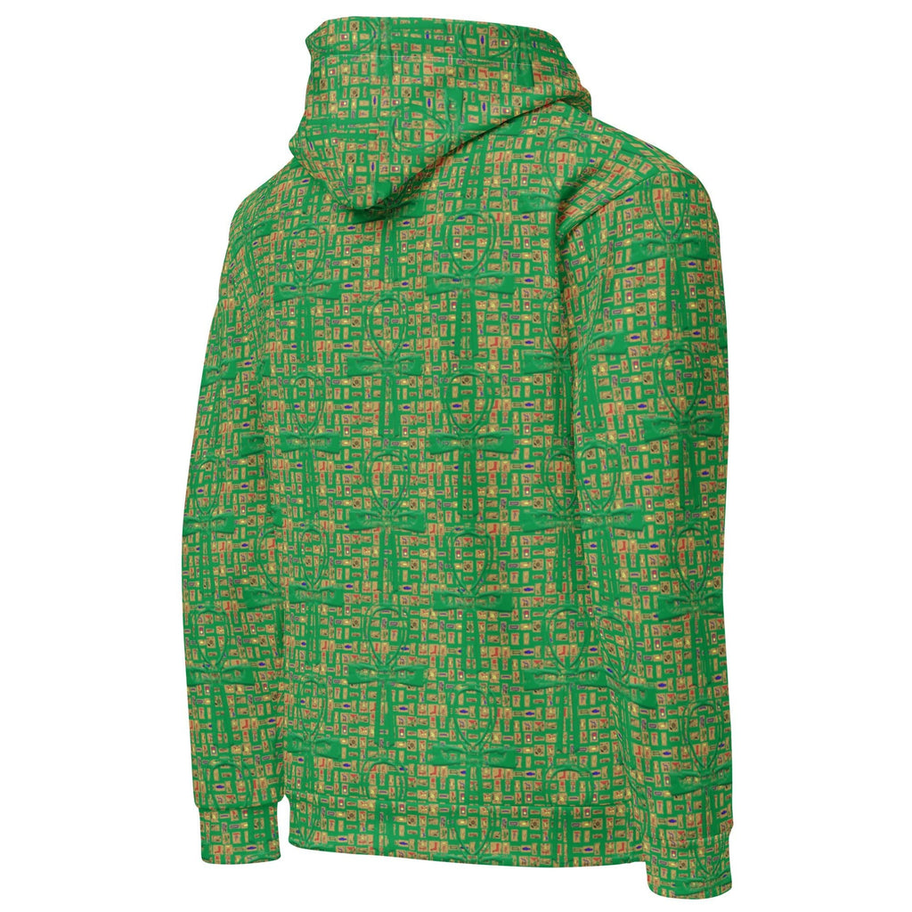 Nubia Ankh Cross (Green) Unisex Pullover Hoodie (6 Colors Available) - Conscious Apparel Store