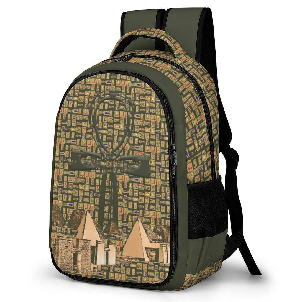 Nubia Ankh Cross (Olive) Casual Backpack (6 Colors Available) - Conscious Apparel Store