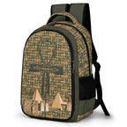 Nubia Ankh Cross (Olive) Casual Backpack (6 Colors Available) - Conscious Apparel Store