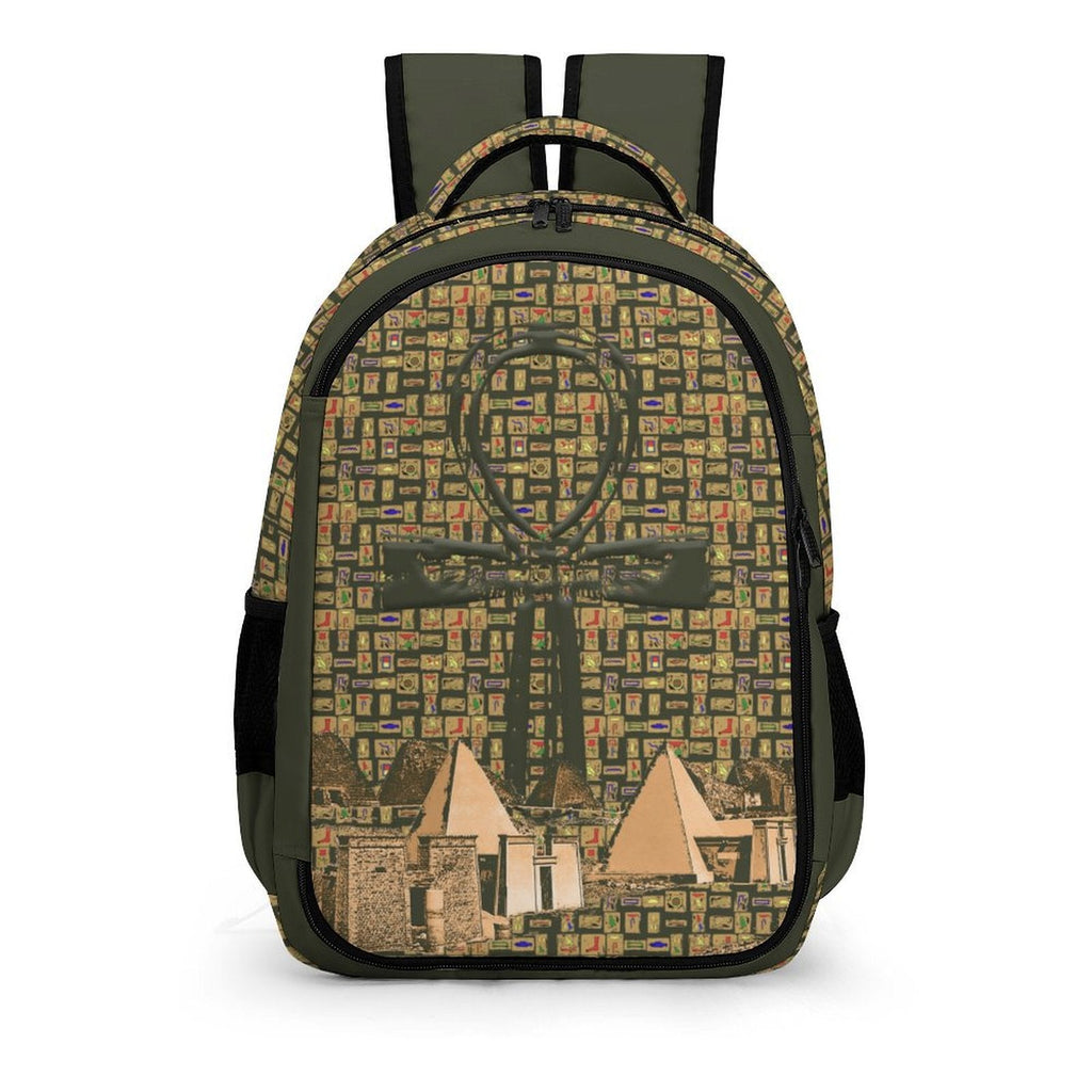 Nubia Ankh Cross (Olive) Casual Backpack (6 Colors Available) - Conscious Apparel Store