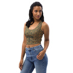 Nubia Ankh Cross (Olive) Crop Top (6 Colors Available) - Conscious Apparel Store
