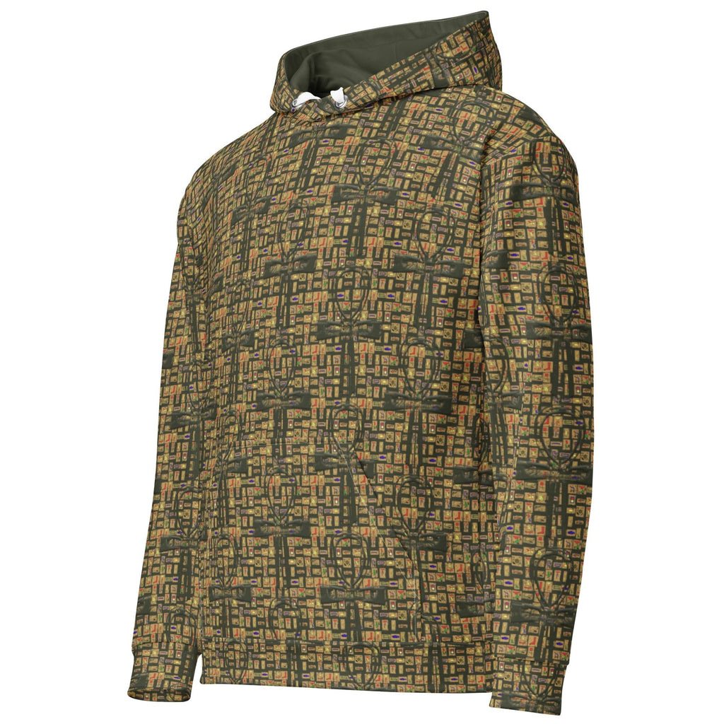 Nubia Ankh Cross (Olive) Unisex Pullover Hoodie (6 Colors Available) - Conscious Apparel Store