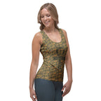 Nubia Ankh Cross (Olive) Women's Tank Top (6 Colors Available) - Conscious Apparel Store