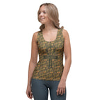 Nubia Ankh Cross (Olive) Women's Tank Top (6 Colors Available) - Conscious Apparel Store