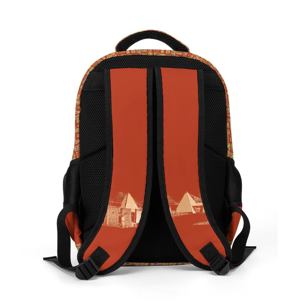 Nubia Ankh Cross (Red-Rust) Casual Backpack (6 Colors Available) - Conscious Apparel Store