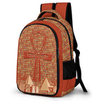 Nubia Ankh Cross (Red-Rust) Casual Backpack (6 Colors Available) - Conscious Apparel Store