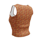 Nubia Ankh Cross (Red-Rust) Crop Top (6 Colors Available) - Conscious Apparel Store