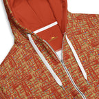 Nubia Ankh Cross (Red - Rust) Unisex zip hoodie (6Colors Available) - Conscious Apparel Store