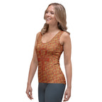 Nubia Ankh Cross (Red-Rust) Women's Tank Top (6 Colors Available) - Conscious Apparel Store