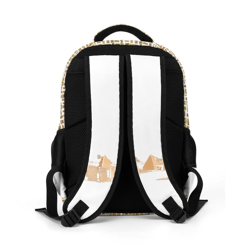 Nubia Ankh Cross (White) Casual Backpack (6 Colors Available) - Conscious Apparel Store