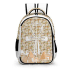 Nubia Ankh Cross (White) Casual Backpack (6 Colors Available) - Conscious Apparel Store