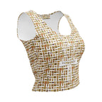 Nubia Ankh Cross (White) Crop Top (6 Colors Available) - Conscious Apparel Store