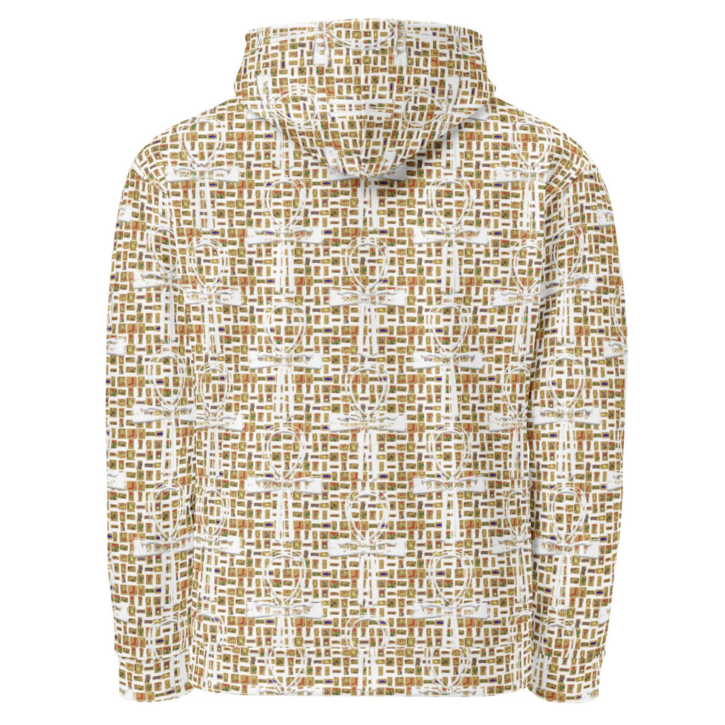Nubia Ankh Cross (White) Unisex Hoodie (6 Colors Available) - Conscious Apparel Store