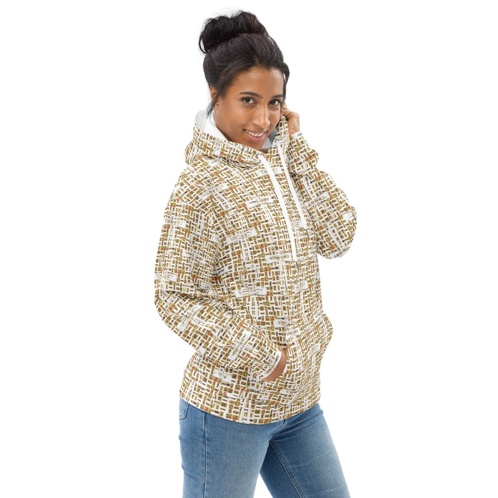Nubia Ankh Cross (White) Unisex Pullover Hoodie (6 Colors Available) - Conscious Apparel Store