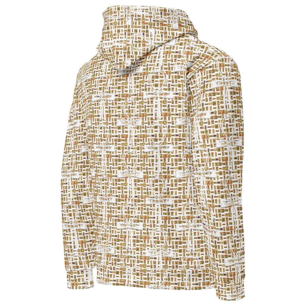 Nubia Ankh Cross (White) Unisex Pullover Hoodie (6 Colors Available) - Conscious Apparel Store