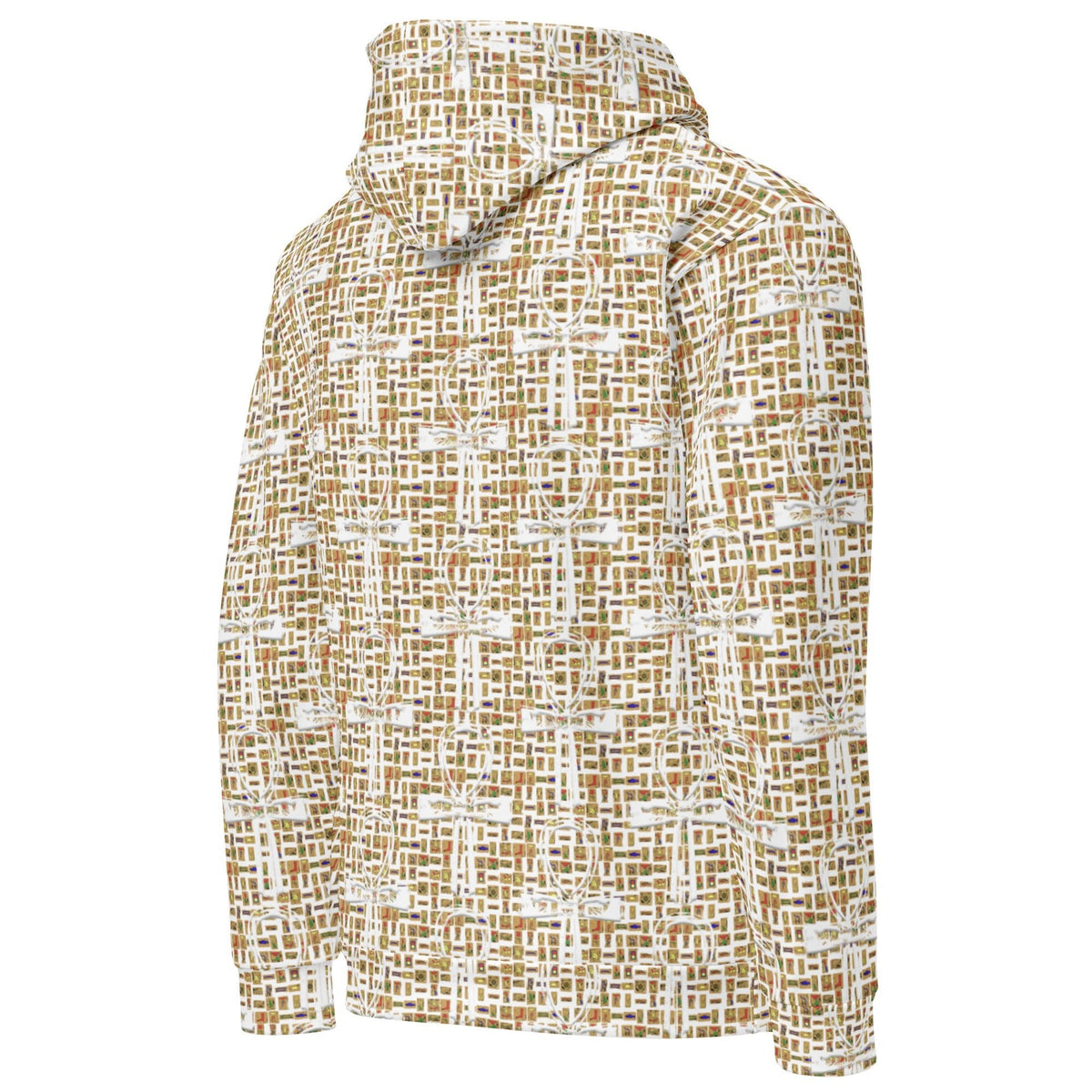 Nubia Ankh Cross (White) Unisex Pullover Hoodie (6 Colors Available) - Conscious Apparel Store