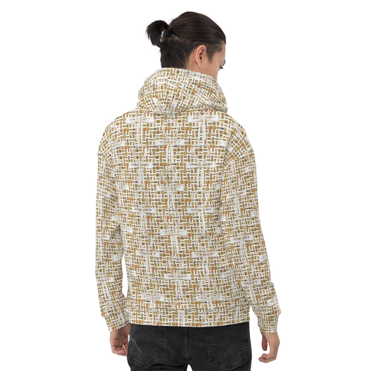 Nubia Ankh Cross (White) Unisex Pullover Hoodie (6 Colors Available) - Conscious Apparel Store