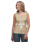 Nubia Ankh Cross (White) Women's Tank Top (6 Colors Available) - Conscious Apparel Store