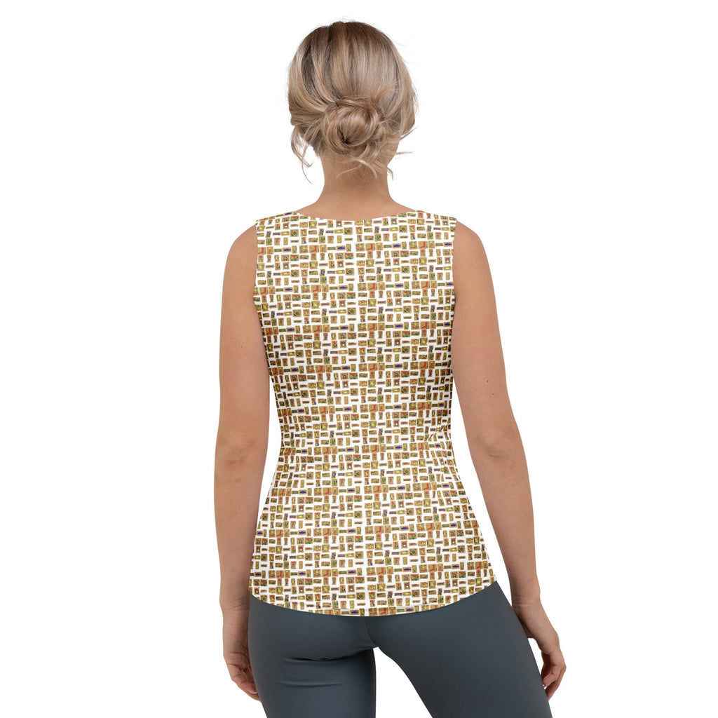 Nubia Ankh Cross (White) Women's Tank Top (6 Colors Available) - Conscious Apparel Store