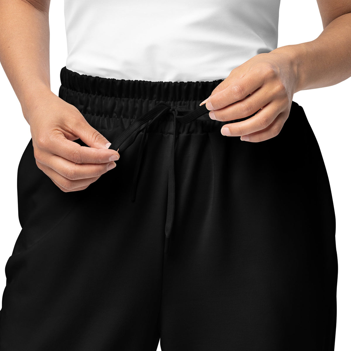 Nubia Black Wide-leg joggers - Conscious Apparel Store