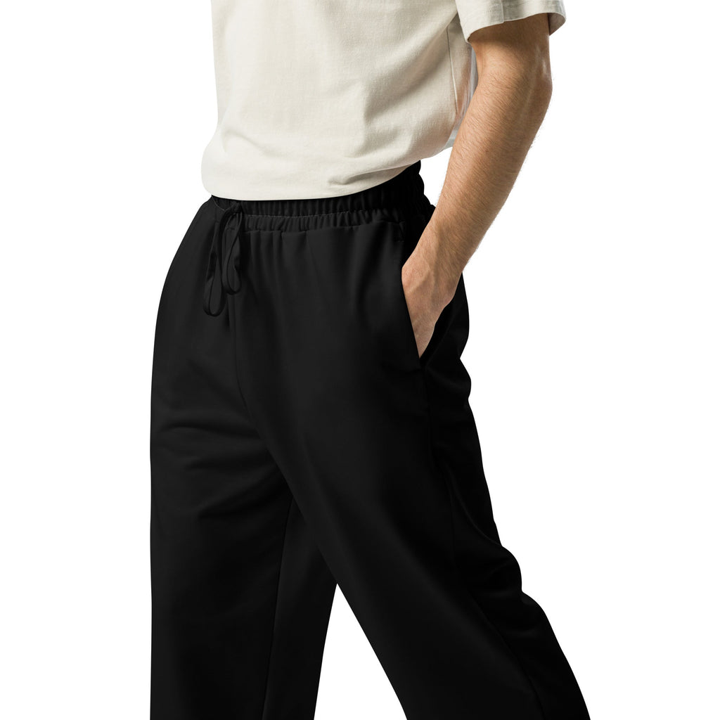 Nubia Black Wide-leg joggers - Conscious Apparel Store