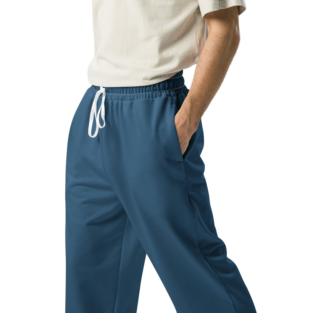 Nubia Blue Wide-leg joggers - Conscious Apparel Store