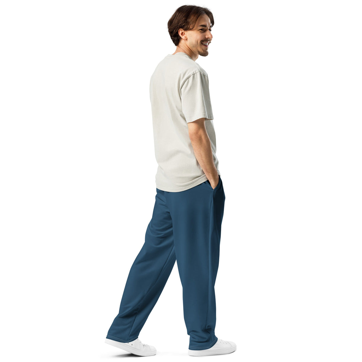 Nubia Blue Wide-leg joggers - Conscious Apparel Store