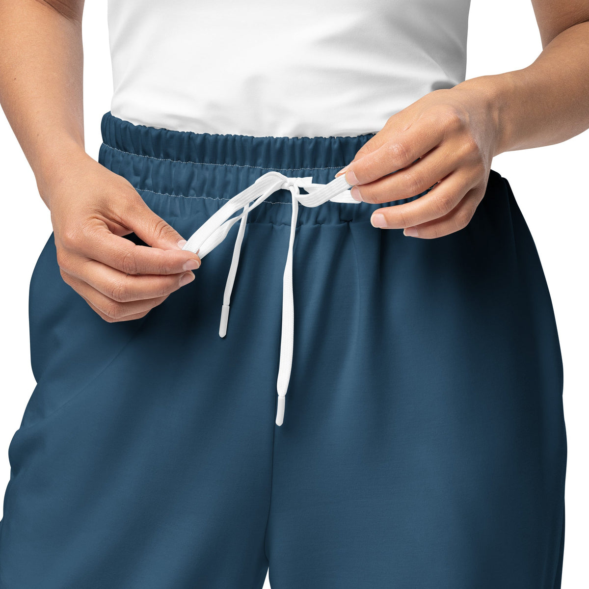 Nubia Blue Wide-leg joggers - Conscious Apparel Store