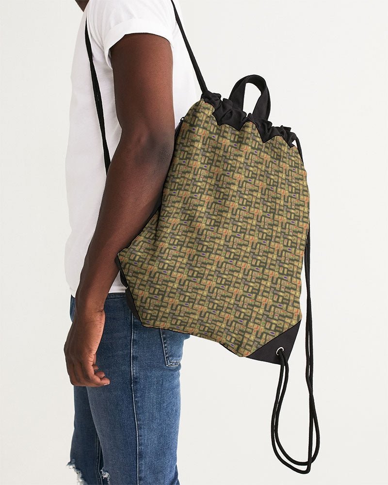 Nubia Canvas Drawstring Bag (Olive) (6 Colors Available) - Conscious Apparel Store