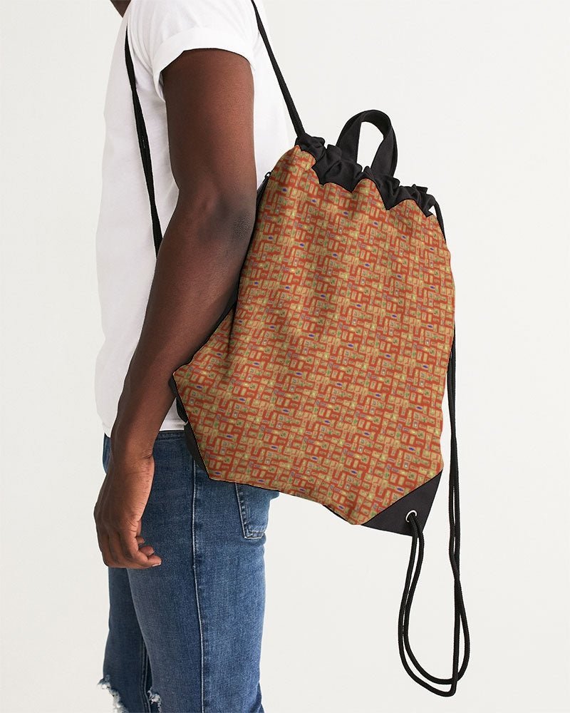 Nubia Canvas Drawstring Bag (Red-Rust) (6 Colors Available) - Conscious Apparel Store