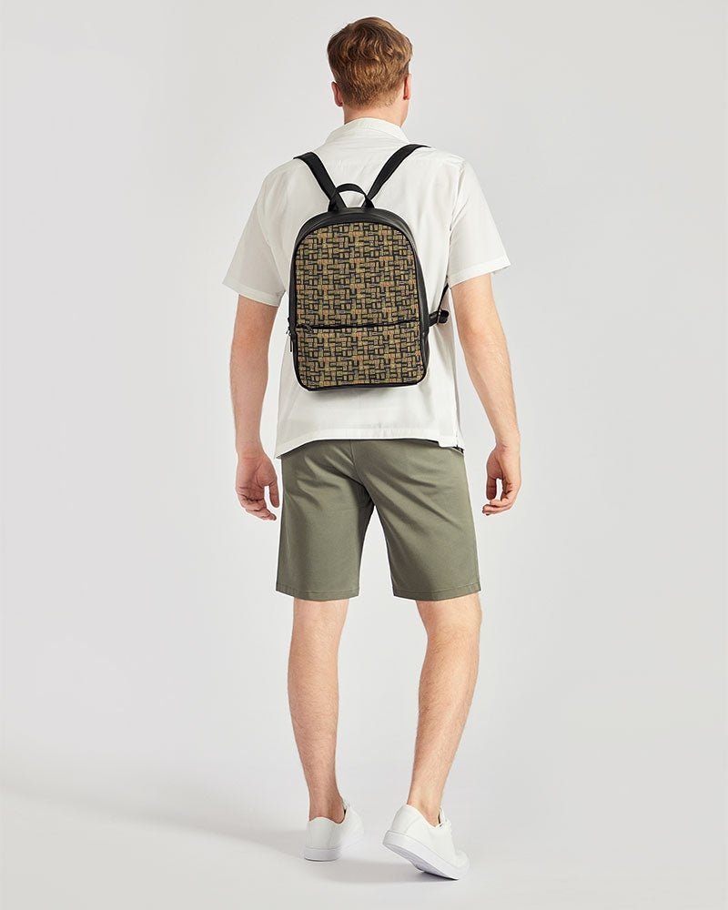 Nubia Classic Faux Leather Backpack (Black) (4 Colors Available) - Conscious Apparel Store
