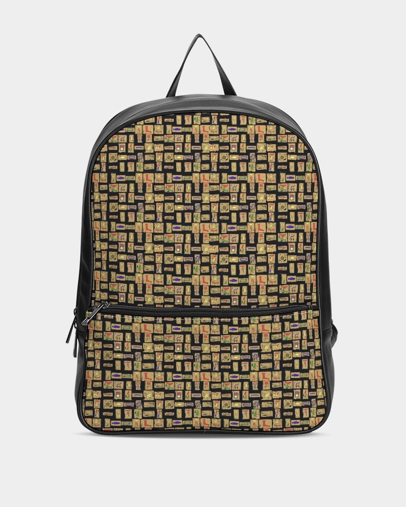 Nubia Classic Faux Leather Backpack (Black) (4 Colors Available) - Conscious Apparel Store
