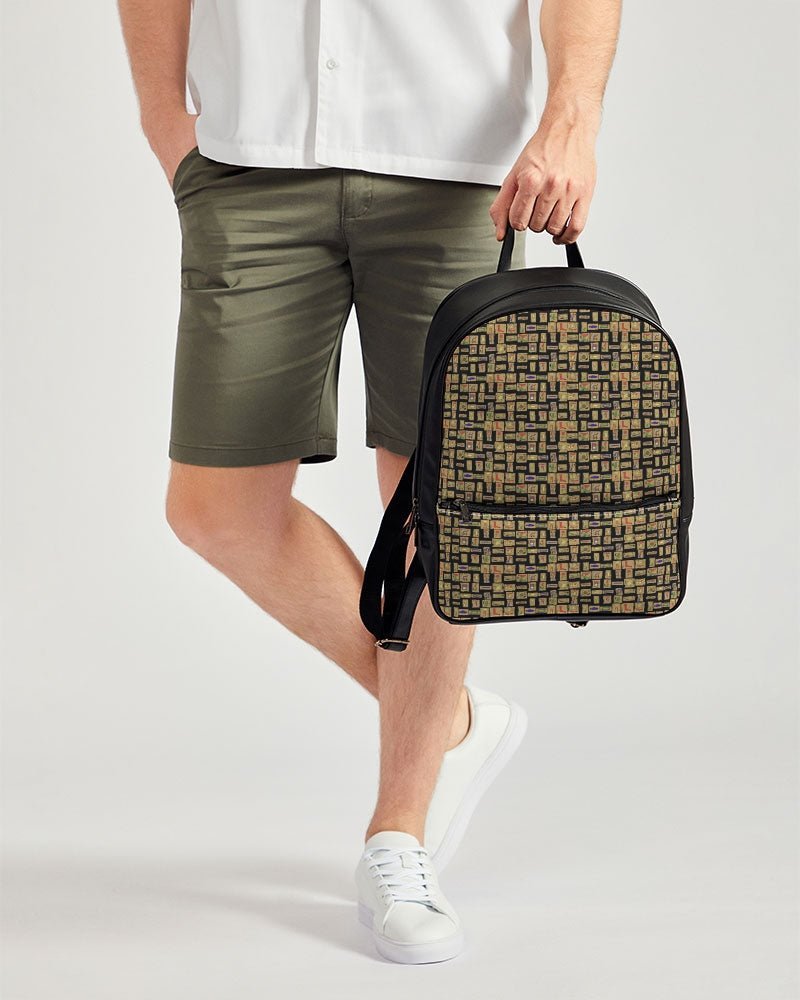 Nubia Classic Faux Leather Backpack (Black) (4 Colors Available) - Conscious Apparel Store