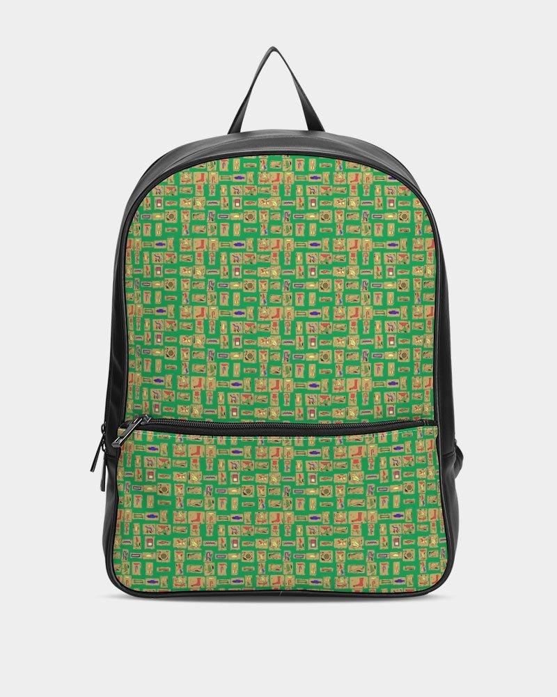 Nubia Classic Faux Leather Backpack (Green) - Conscious Apparel Store