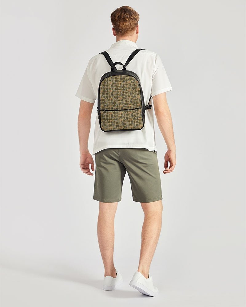 Nubia Classic Faux Leather Backpack (Olive) - Conscious Apparel Store