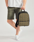 Nubia Classic Faux Leather Backpack (Olive) - Conscious Apparel Store