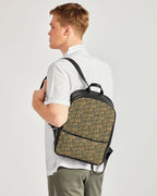 Nubia Classic Faux Leather Backpack (Olive) - Conscious Apparel Store