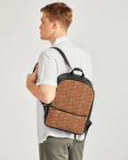Nubia Classic Faux Leather Backpack (Red-Rust) - Conscious Apparel Store