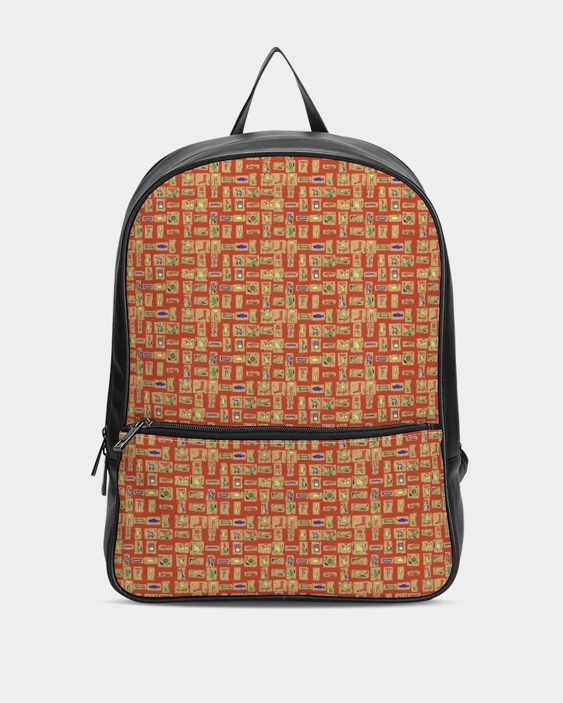 Nubia Classic Faux Leather Backpack (Red-Rust) - Conscious Apparel Store