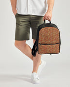 Nubia Classic Faux Leather Backpack (Red-Rust) - Conscious Apparel Store