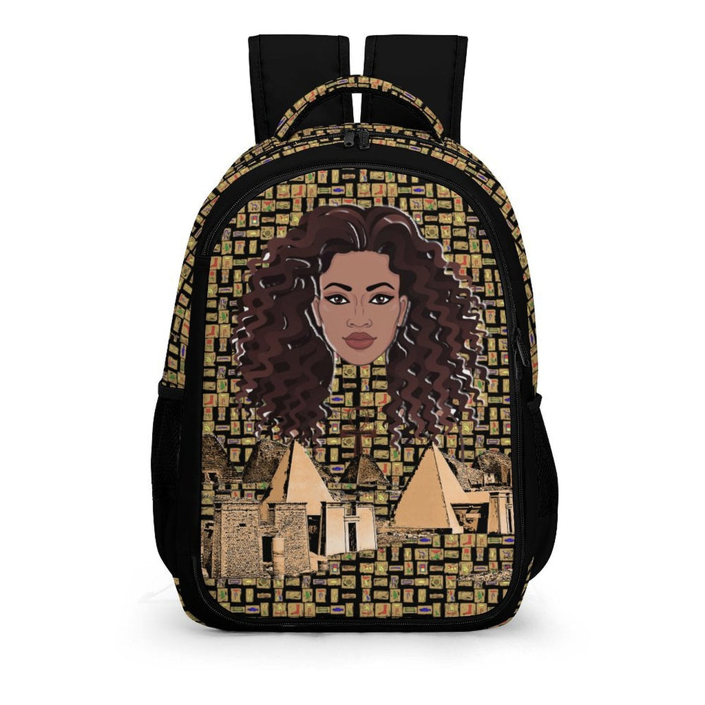 Nubia Girl (Black) Casual Backpack - Conscious Apparel Store