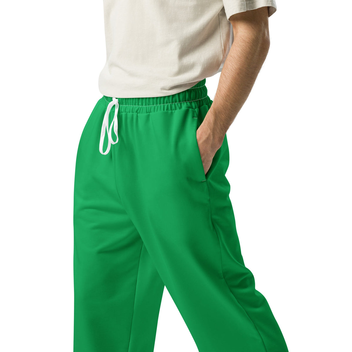 Nubia Green Wide-leg joggers - Conscious Apparel Store