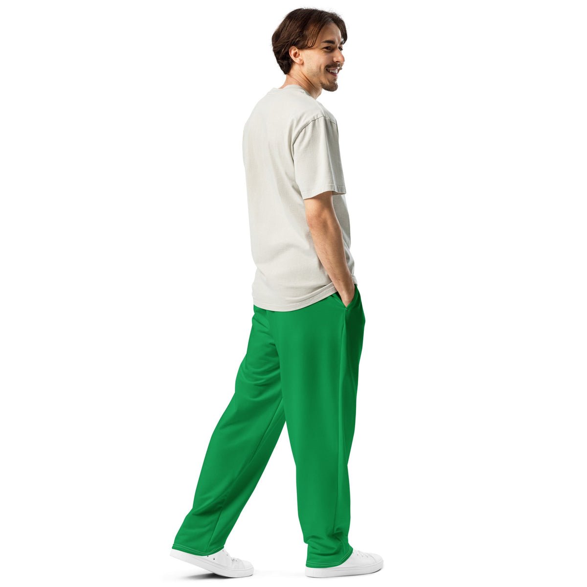 Nubia Green Wide-leg joggers - Conscious Apparel Store