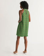 Nubia Halter Dress (Green) (6 Colors Available) - Conscious Apparel Store
