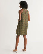 Nubia Halter Dress (Olive) (6 Colors Available) - Conscious Apparel Store