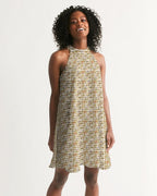 Nubia Halter Dress (White) (6 Colors Available) - Conscious Apparel Store