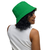 Nubia Hieroglyphics (Green) Reversible bucket hat - Conscious Apparel Store