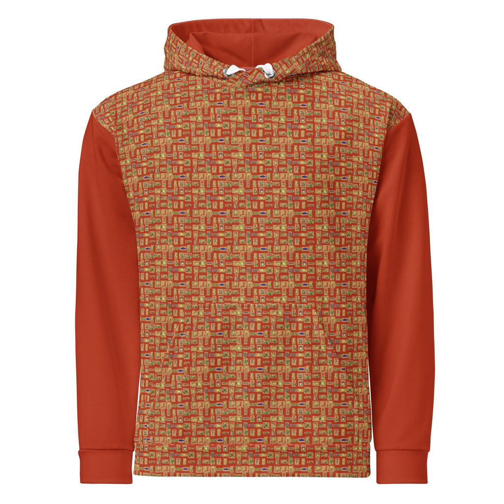 Nubia II (Red - Rust) Unisex Hoodie - Conscious Apparel Store