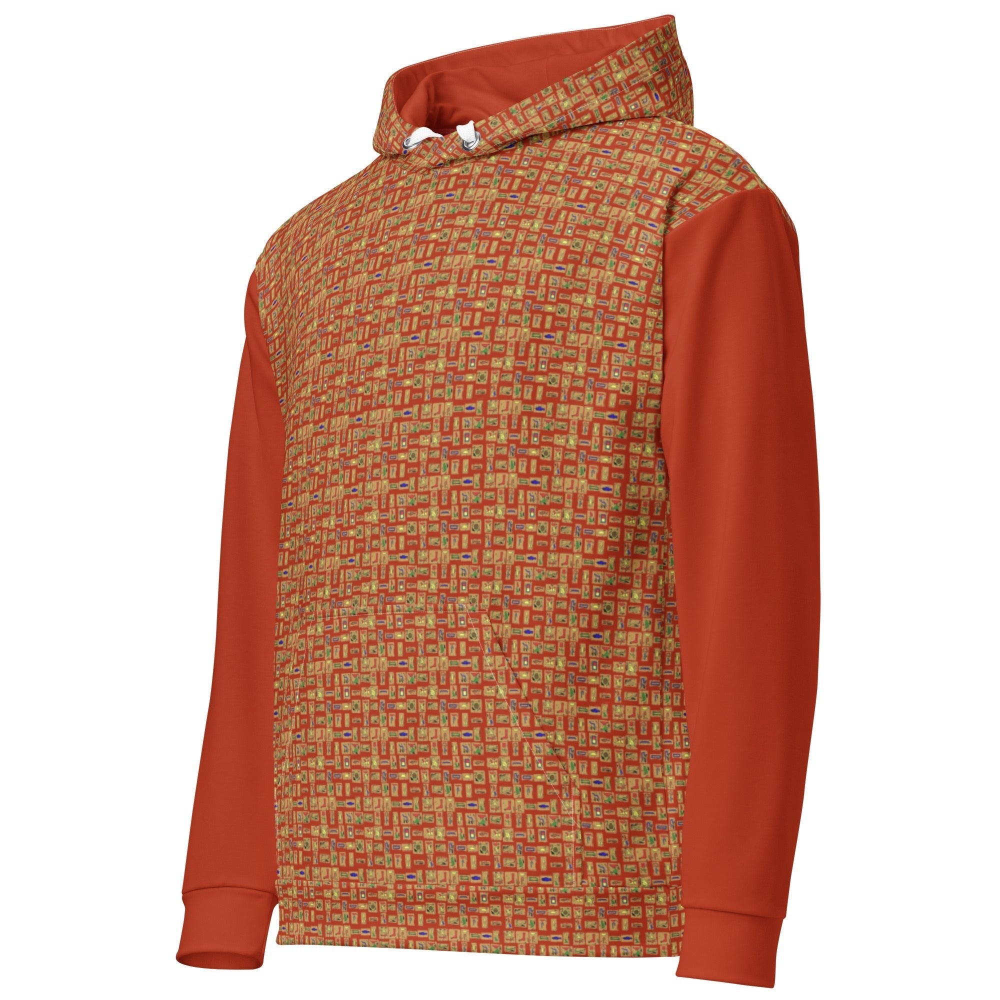 Nubia II (Red-Rust) Unisex Pullover Hoodie - Conscious Apparel Store