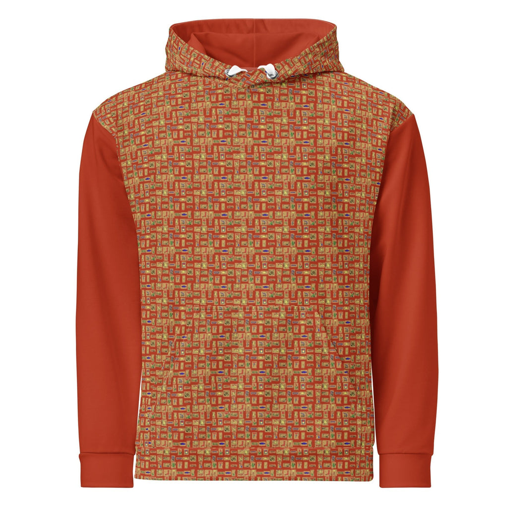 Nubia II (Red-Rust) Unisex Pullover Hoodie - Conscious Apparel Store